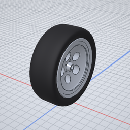 Motorcycle Wheel in OpenShape3D